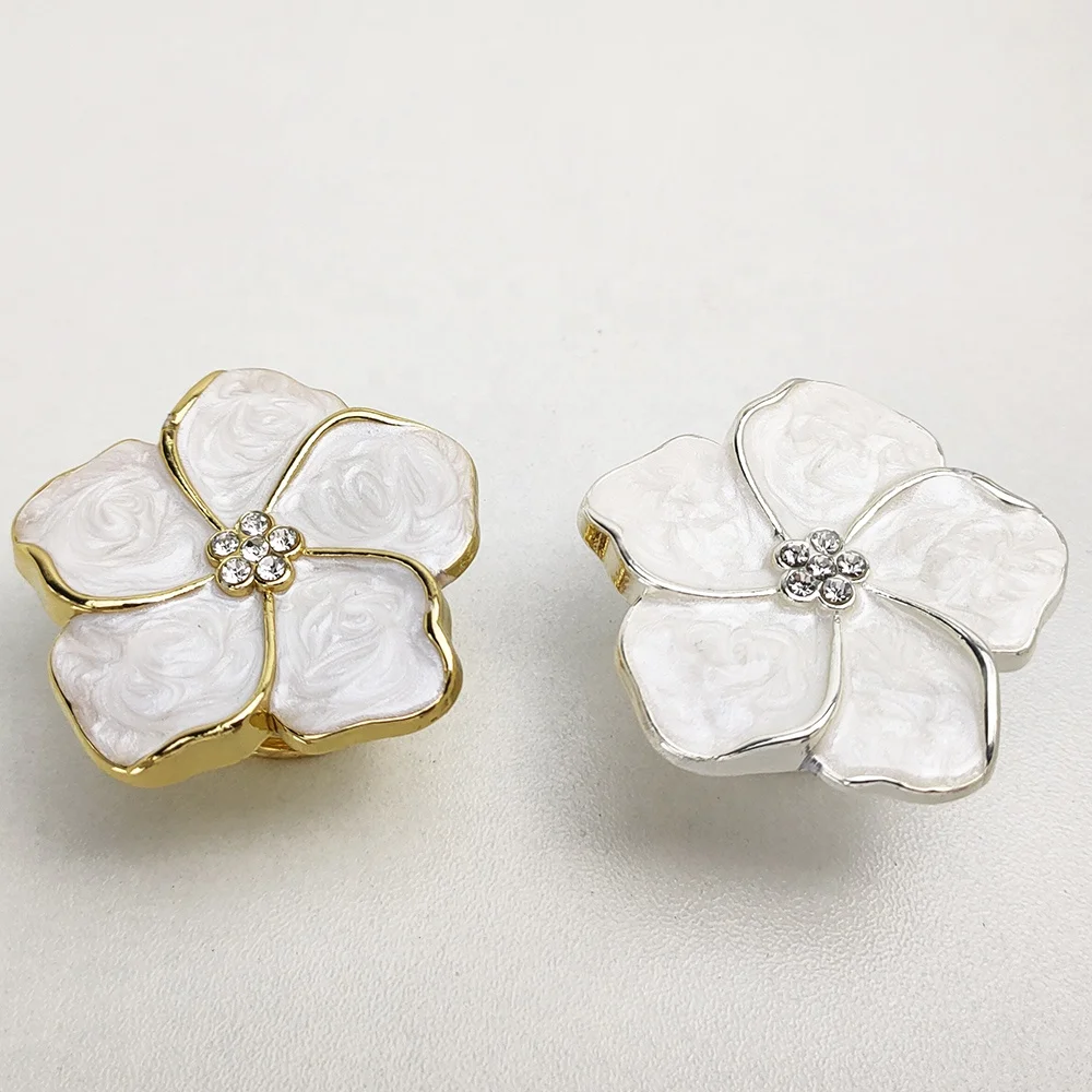 enamel flower drawer knobs cabinet handle M4 screw