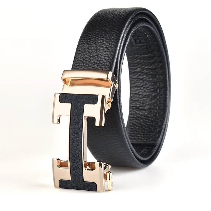 Charming Alligator Belly Print Leather Belt Hot Style Automatic Buckle Crocodile Belt for Men