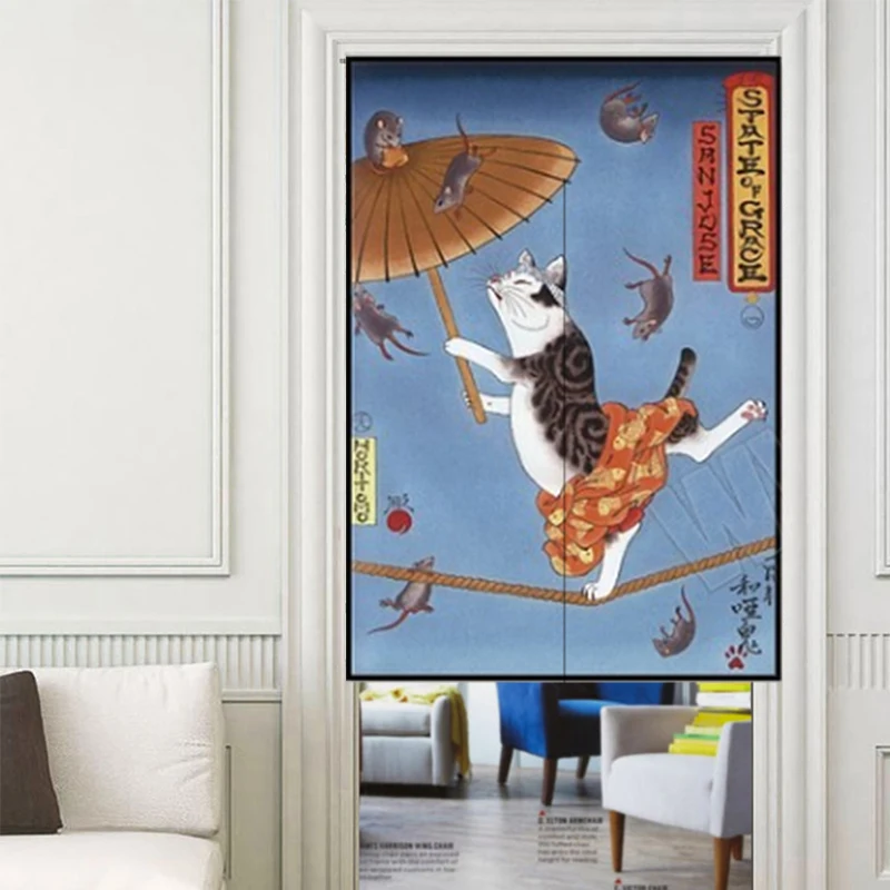 Custom Printed Noren Door Curtain Japanese Noren for Decoration