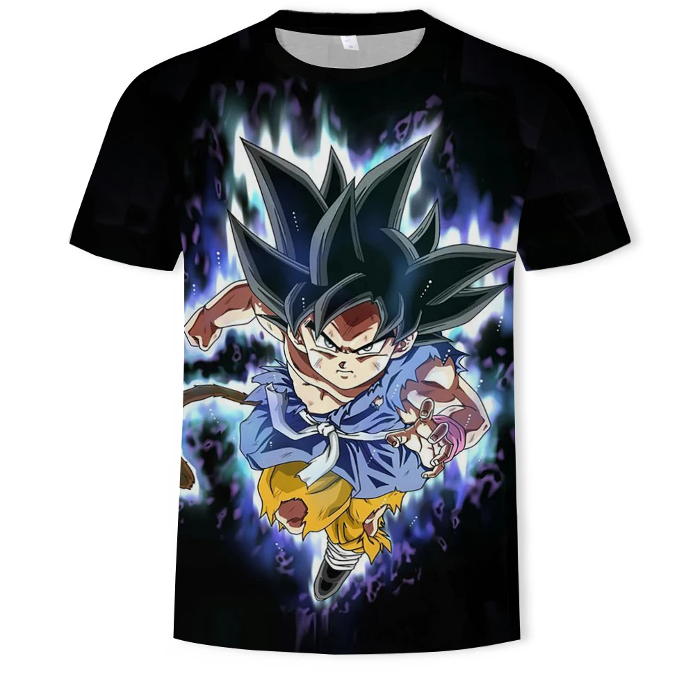 Free Shipping Factory Customized Sublimation Printing Tagless T Anime Tee Shirts Breathable Comfortable Anti-Shrink T Shirts