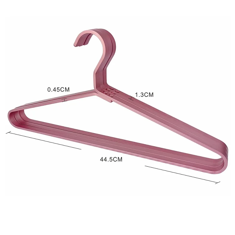 household non-slip gold color multi-functional flat aluminum alloy hanger dry and wet available metal hanger