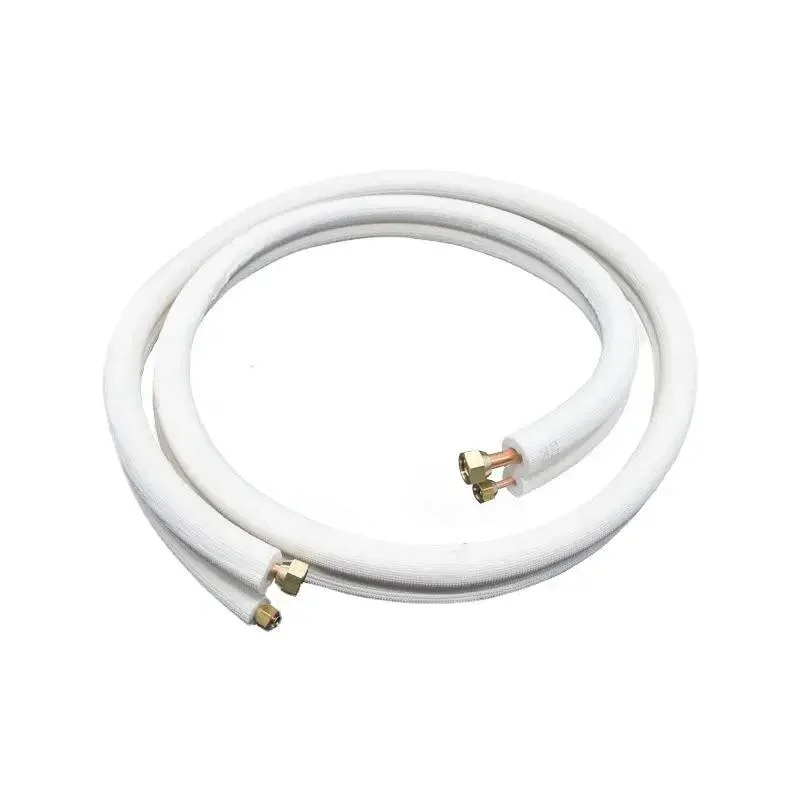 Insulated Air Conditioner Copper Pipe Tube with Spiral Waves 3m 5m 7m Insulated Air Conditioner Copper Tube with Corrugation