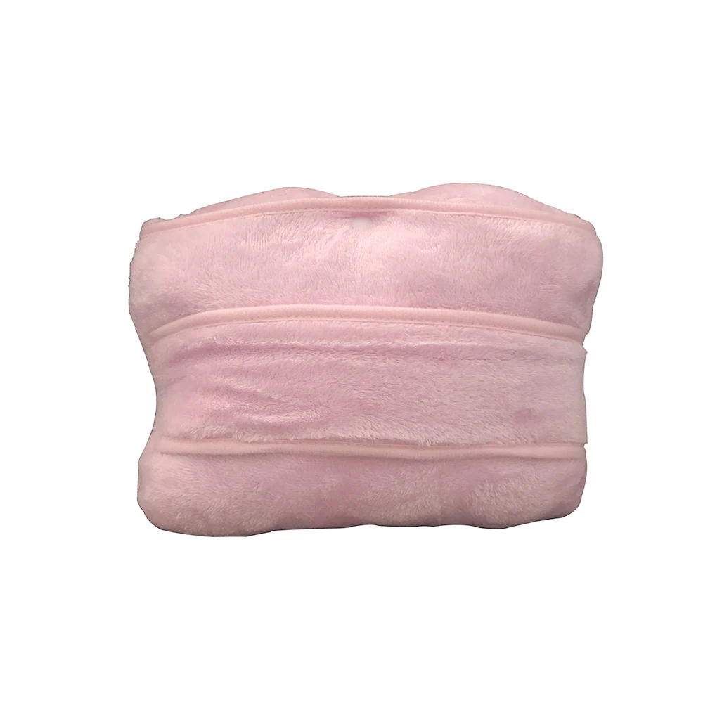Wholesale factory cheap price Good Quality Warm Soft 2 in 1 Flannel Fleece travel blanket airplane