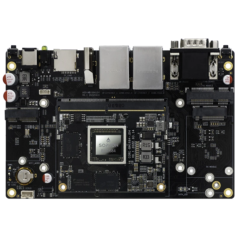 AI NPU 17topsocta core A53 large memory high computing power BM1684 computing power SOHPON BM1684 sohpon AI development board