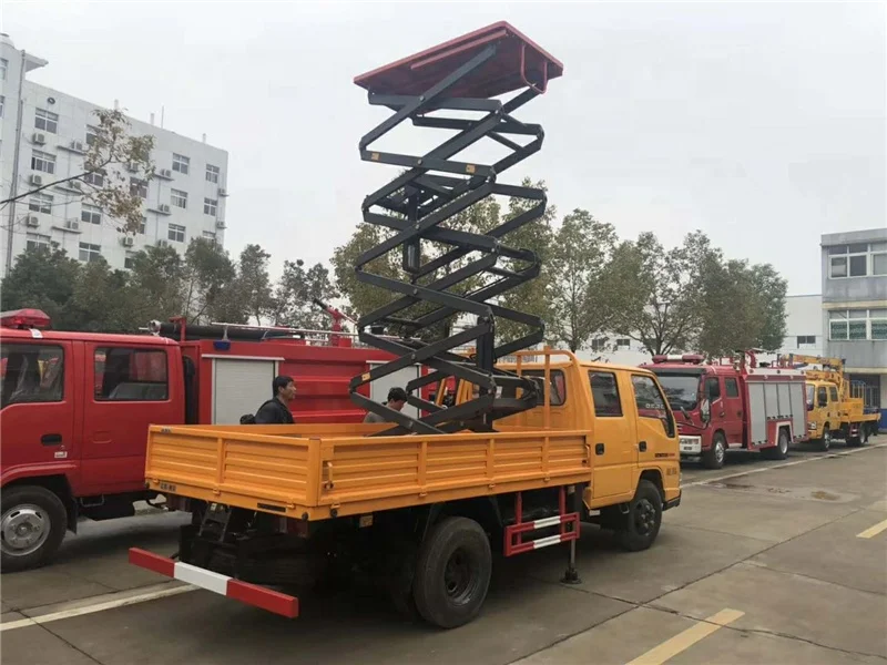 Manual diesel 10m scissor lift platform for sale