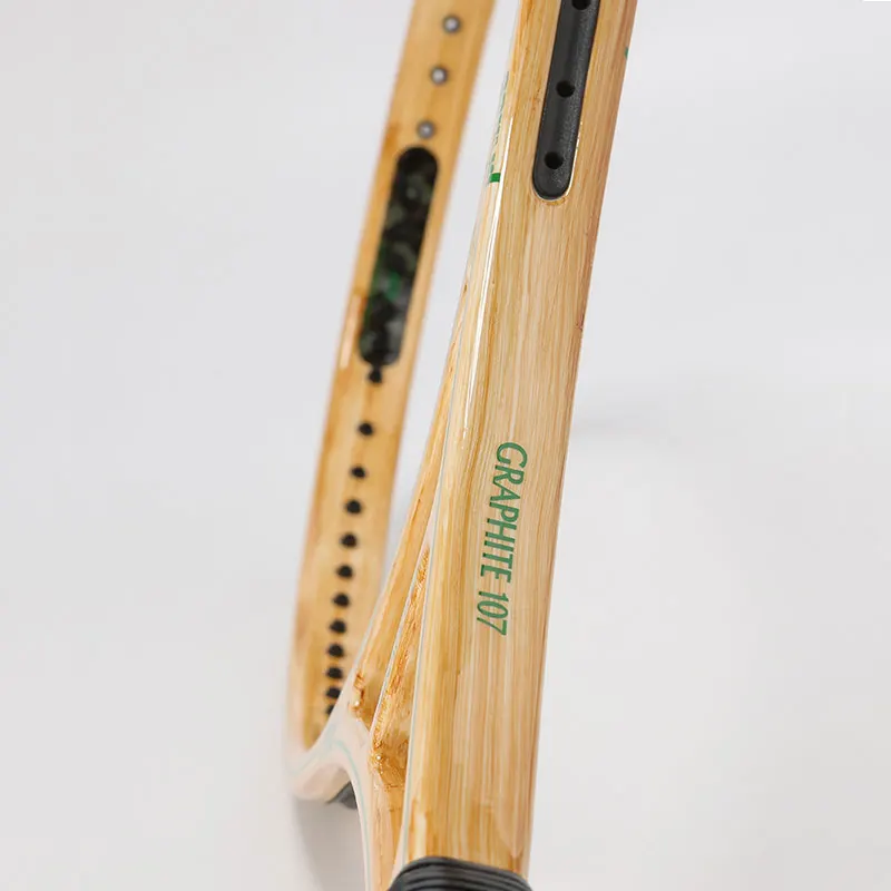 Prince Professional Tennis Racquet Adult Carbon Fiber Classic Vintage Wood Grain Racquet 7TC001W