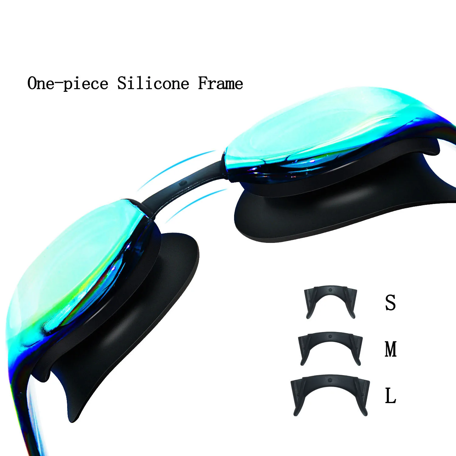 2023 Wholesale Price High Quality Electroplate Swim Glasses Adult Goggles Racing Competition Swimming Googles