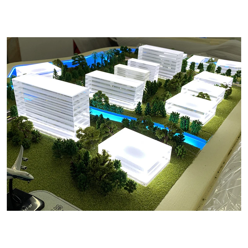 New design architectural design crystal miniature building model 3d print architecture model