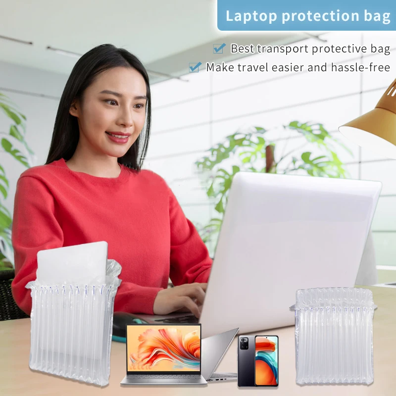 Hongdali High quality strong enough custom air chamber cushion bubble column inflatable desktop laptop bags mailer
