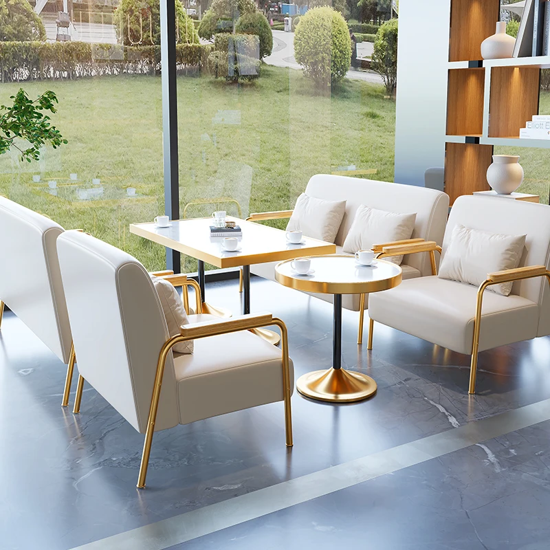 Light Luxury Double Small Sofa Set Simple Red Fabric Design for Living Room Apartment Clothing Shop Studio or Hotel Use