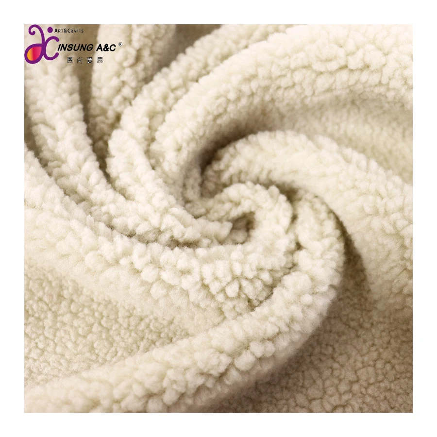 100% Polyester  High Quality Super Soft Hand Feeling Fur lamb  Fabric