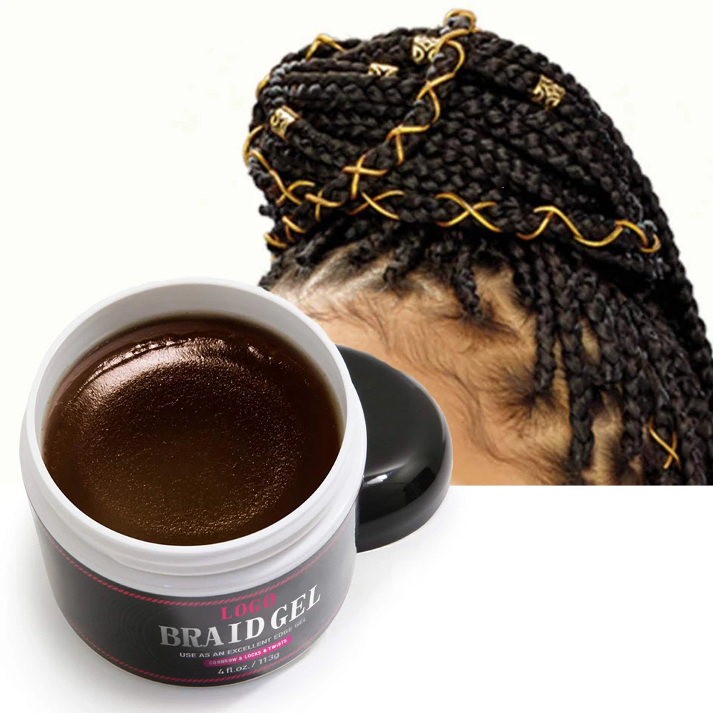 Wholesale Biotin Anti Loss Conditioning Braiding Shine Gel Vendor Extra Hold Hair Braid Gel And Edge Control