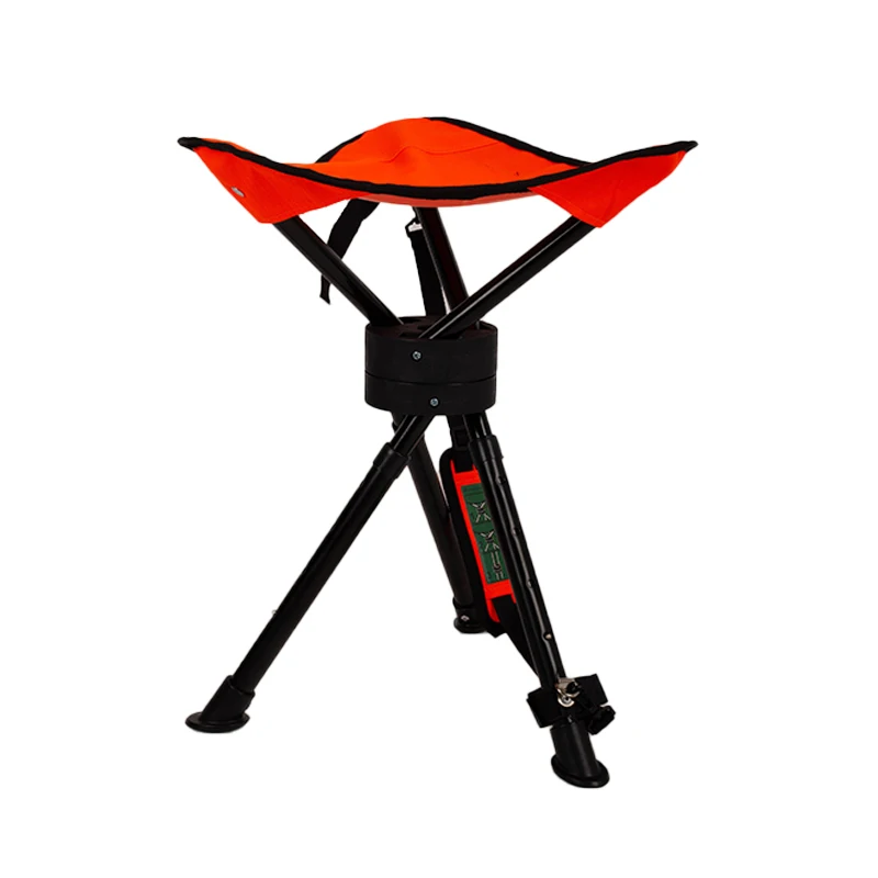Costumed Quality Hunting Tripod Seat Seat Swivel Orange Folding Hunting Chair