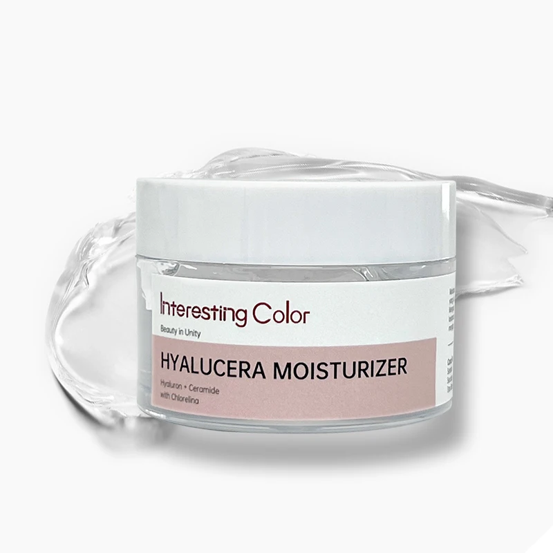 Private Label Moisturiziing Gel Face Cream & Lotion With Hyaluronic Acid Ceramide For Hydrating Repair The Skin Barrier