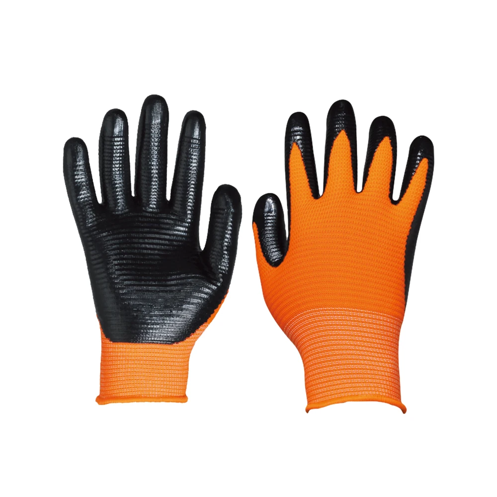 FQGLOVE U3 water proof anti slip smooth wave nitrile work glove