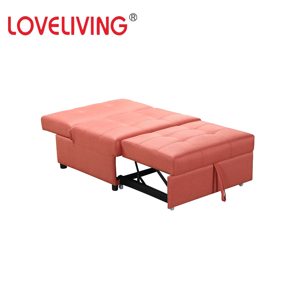 
Home furniture chair with sleeping sofa bed function with wooden legs and wooden frame 