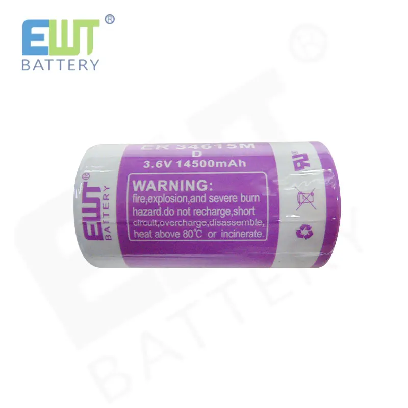 EWT Primary Lithium Battery ER341615M 3.6V 14500mAh Primary Battery for Electric Meter