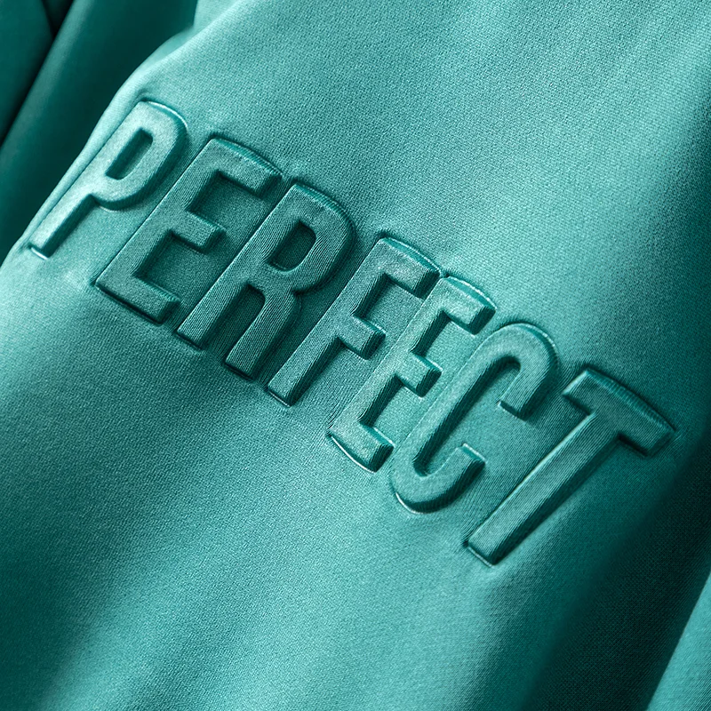 Custom Logo Men Thick Heavyweight High Quality French Terry 100% Cotton Hoodie 3d Embossed Hoodie Sweatshirt Logo Print