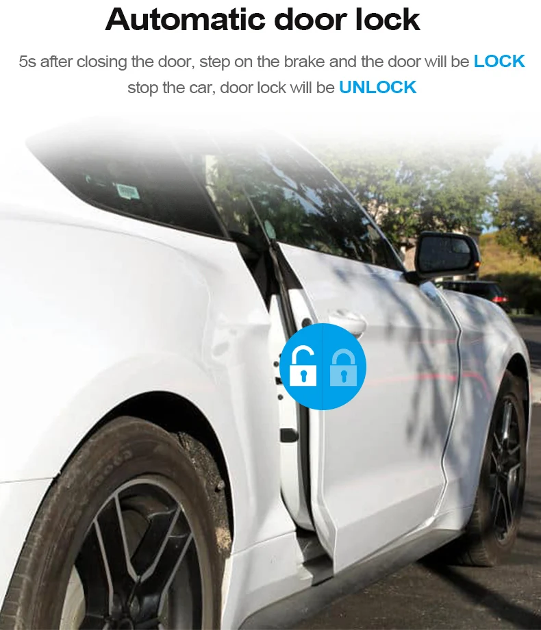 SPY passive keyless with led car alarm phone control led car alarm Vehicles Theft Keyless Car Key