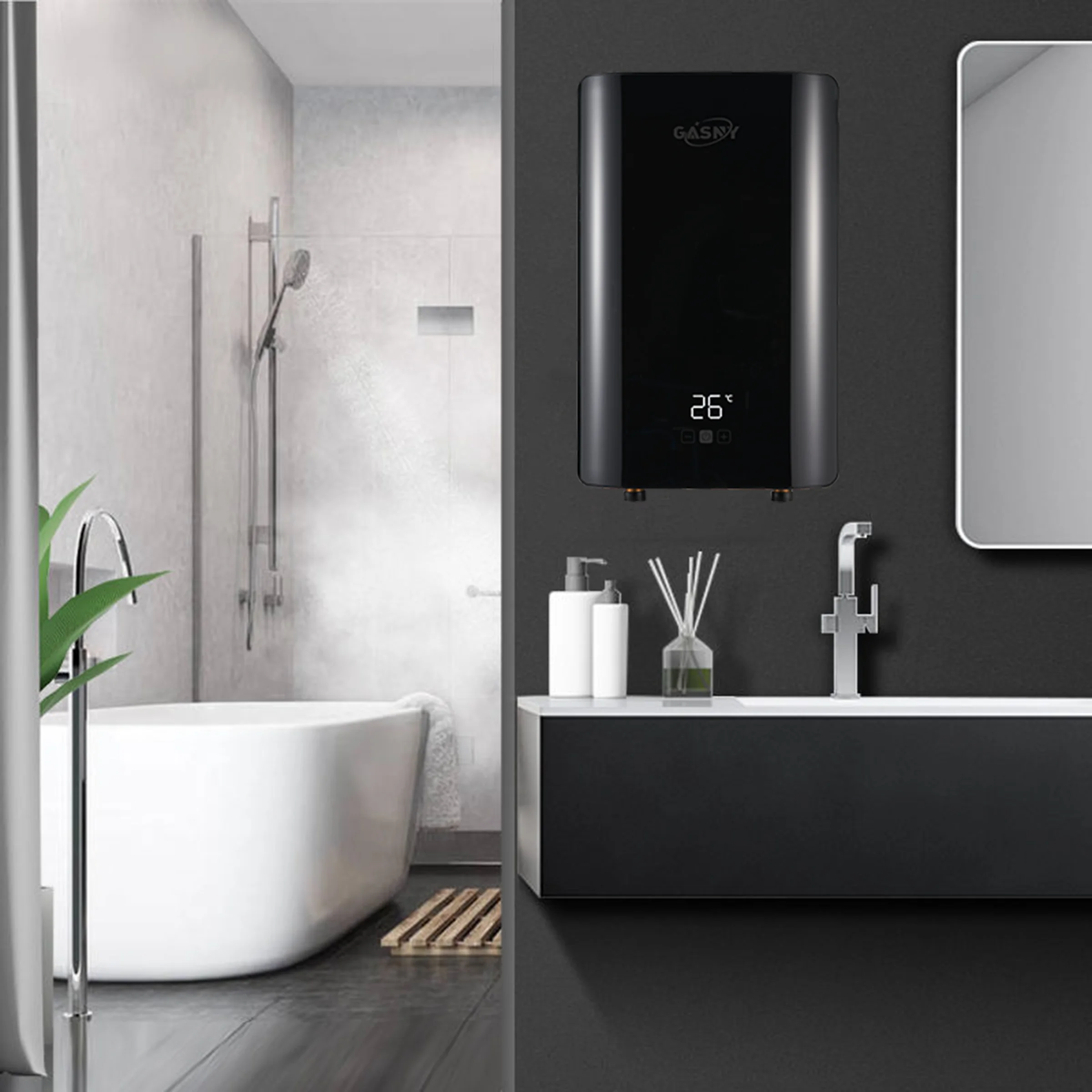 Home Appliance 8.5kW CE ETL Bathroom Hot Water Geywer Instant Electric Water Heater for shower bath