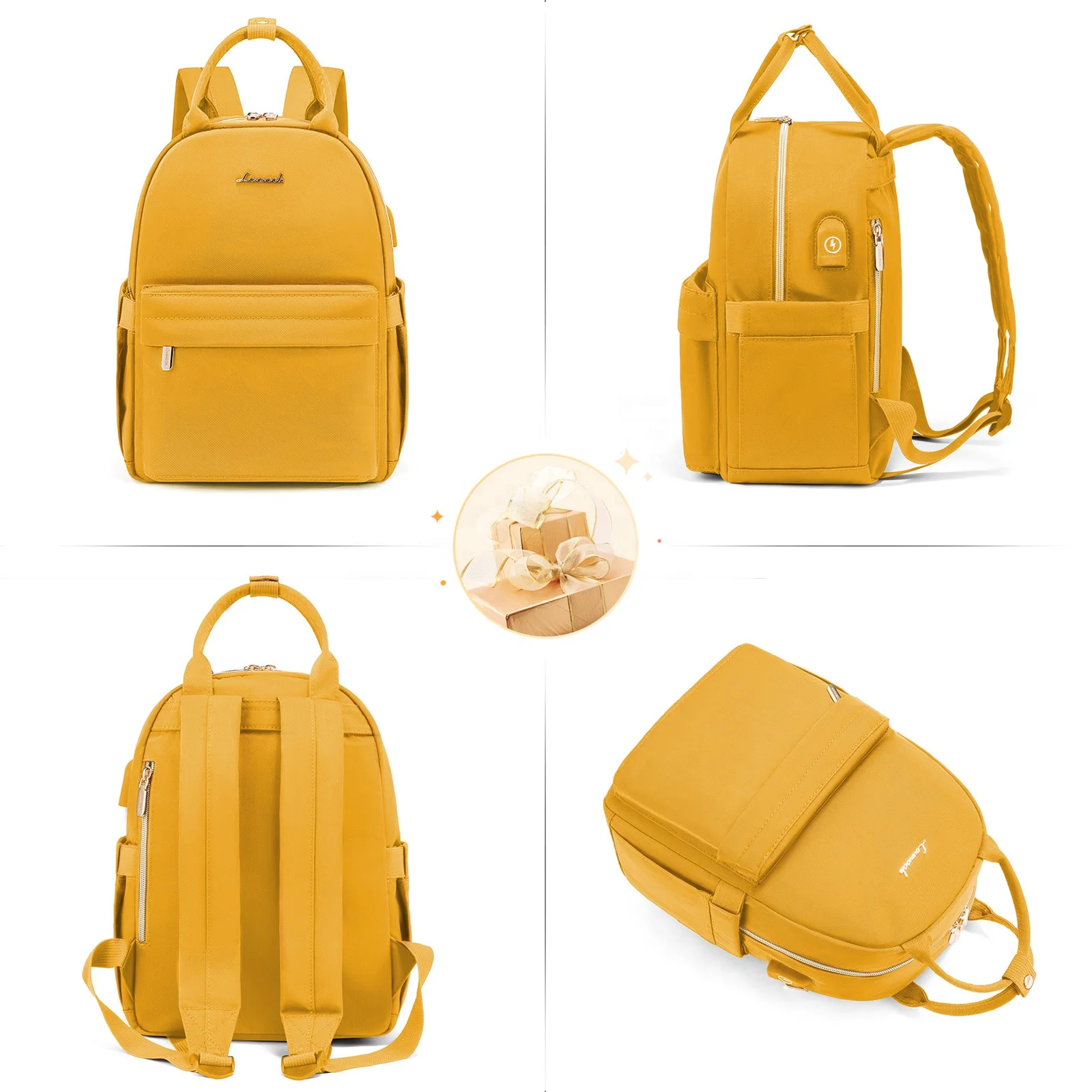 2023 LOVEVOOK Cute Daypack Girls Small Backpack with USB Charging Port Work Travel School women Mini Purse Backpack