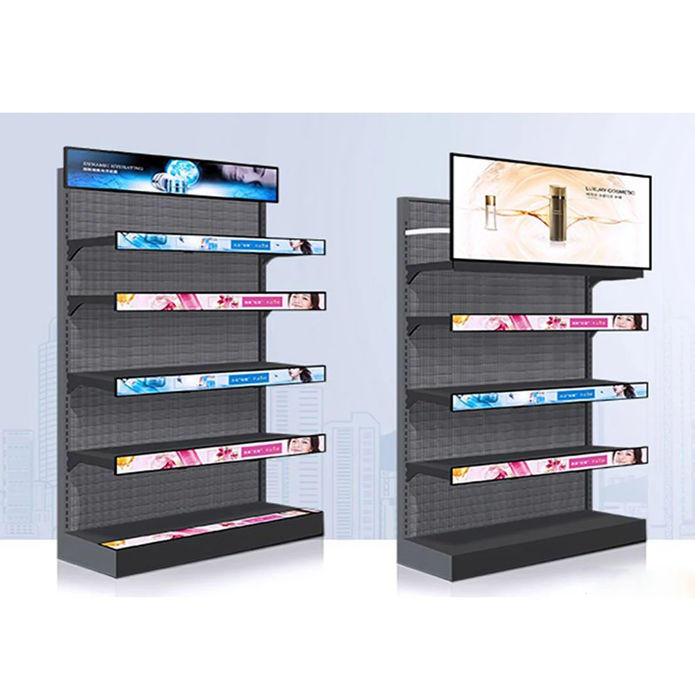 LED Shelf Display P1.5mm P1.2 P1.8 High Resolution Video Display Advertising Indoor Full Color for Retail Stores Customized Size
