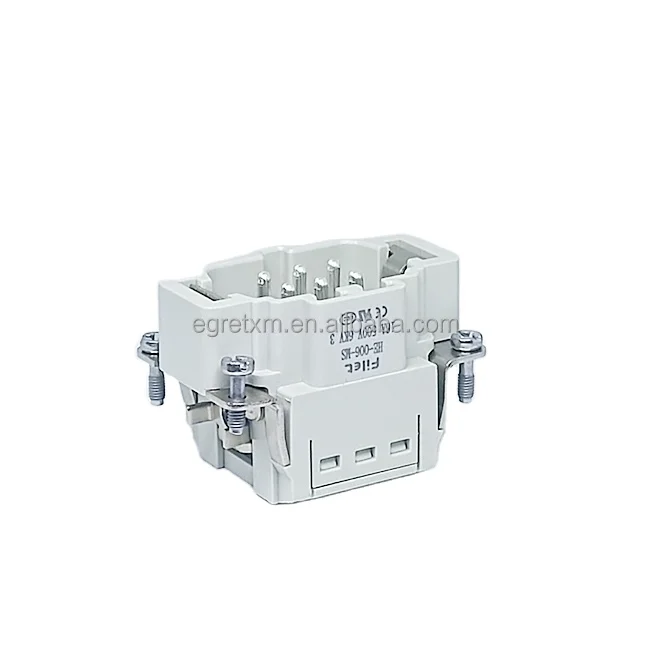 6 Pins spring connector Common Standard Polycarbonate 500v Same As Harting Heavy Duty Connector