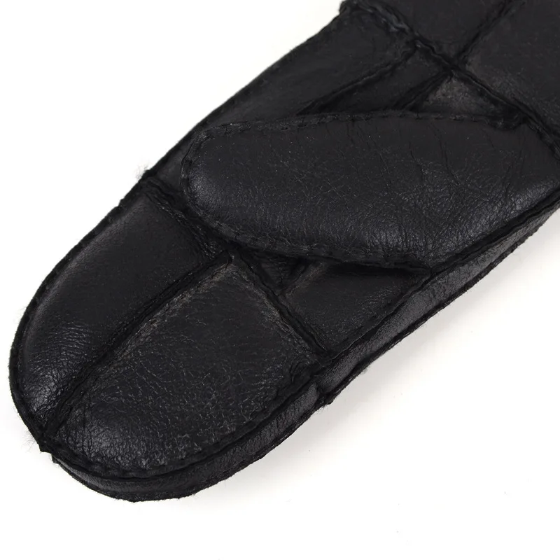 
China Wholesale Women Real Shearling Mitten Mouton Winter Warm SheepFur Leather Sheepskin gloves Keep warm in winter skiing 