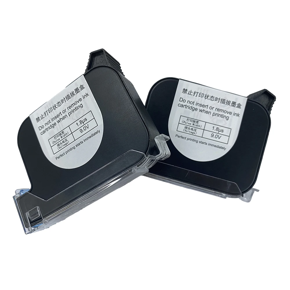 Black quick dry no chip 42ml Ink Cartridge 12.7mm Handheld Online Inkjet Printer Ink Cartridge for expiry date