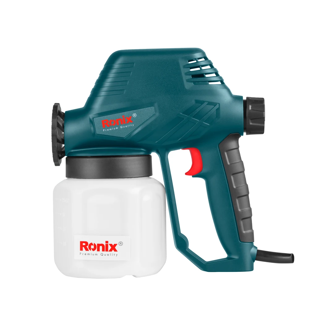Ronix Model 1313 130W 800ml Lightweight Portable Safe Household Electric Paint Spray Gun with High Pressure