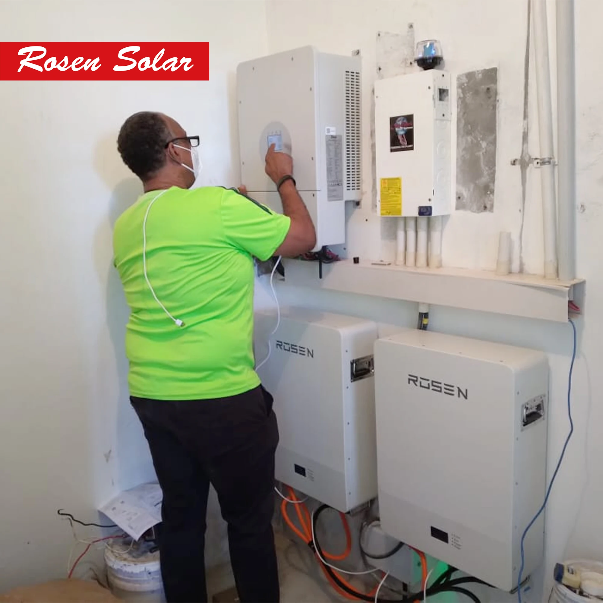 Rosen Good Price hot sale in Europe 5kw Hybrid solar energy systems high quality