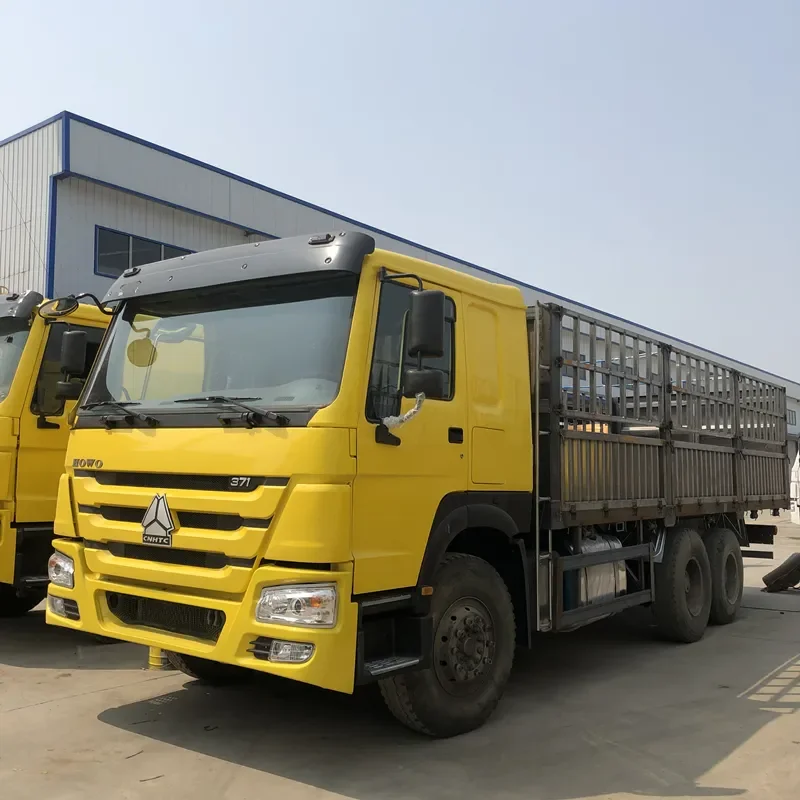 used Howo commercial vehicle 4x2 371hp single row semi warehouse grid used light truck for sale