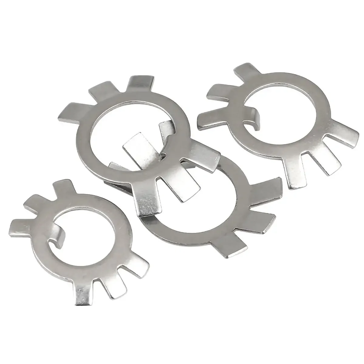 M60 M65 M68-M76 304 Stainless Steel Backstop washer six-claw washer Tab Washers For Round Nuts