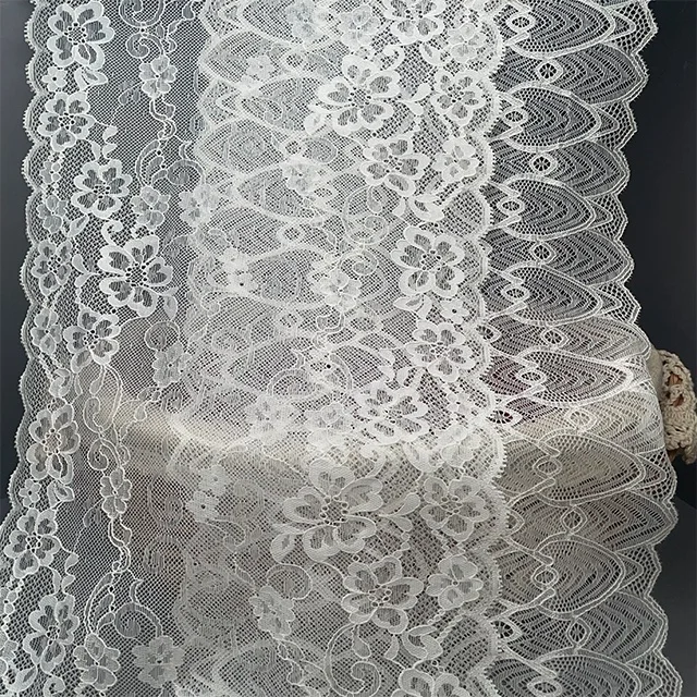TUTON Custom French Elastic Lace 22 CM/23 CM Trim Wholesale For Lingerie