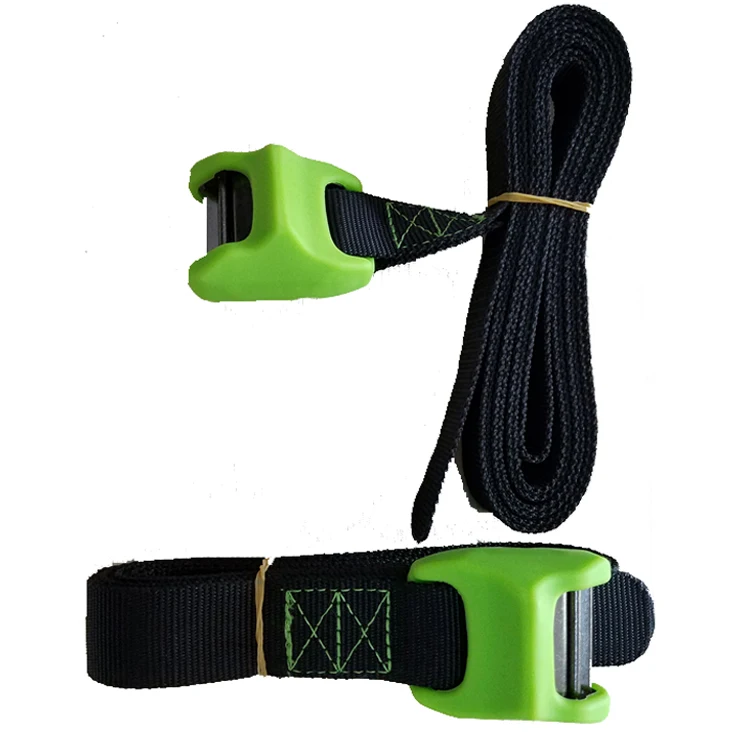 Customized Surfing rack tie down strap heavy duty roof straps rachet strap with silicon cover