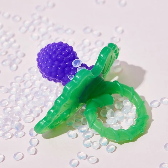 Customized Baby Toys 0-12 Months Pacifier Silicone Teething Toys Full Silicone Fruit Shape Dummy Nipple Baby Teething Toys