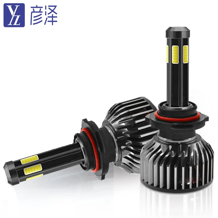 Светодиодные фары h4 COB 6 стороны 60W 9000lm Универсальный светодиодные H13 9004 9007 H1 H3 H7 H11 9005 9006 880