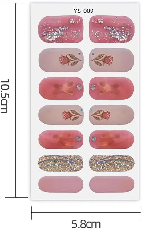 Plain Gel Nail Stickers for Manicure Removal Serum Sticker for Nails