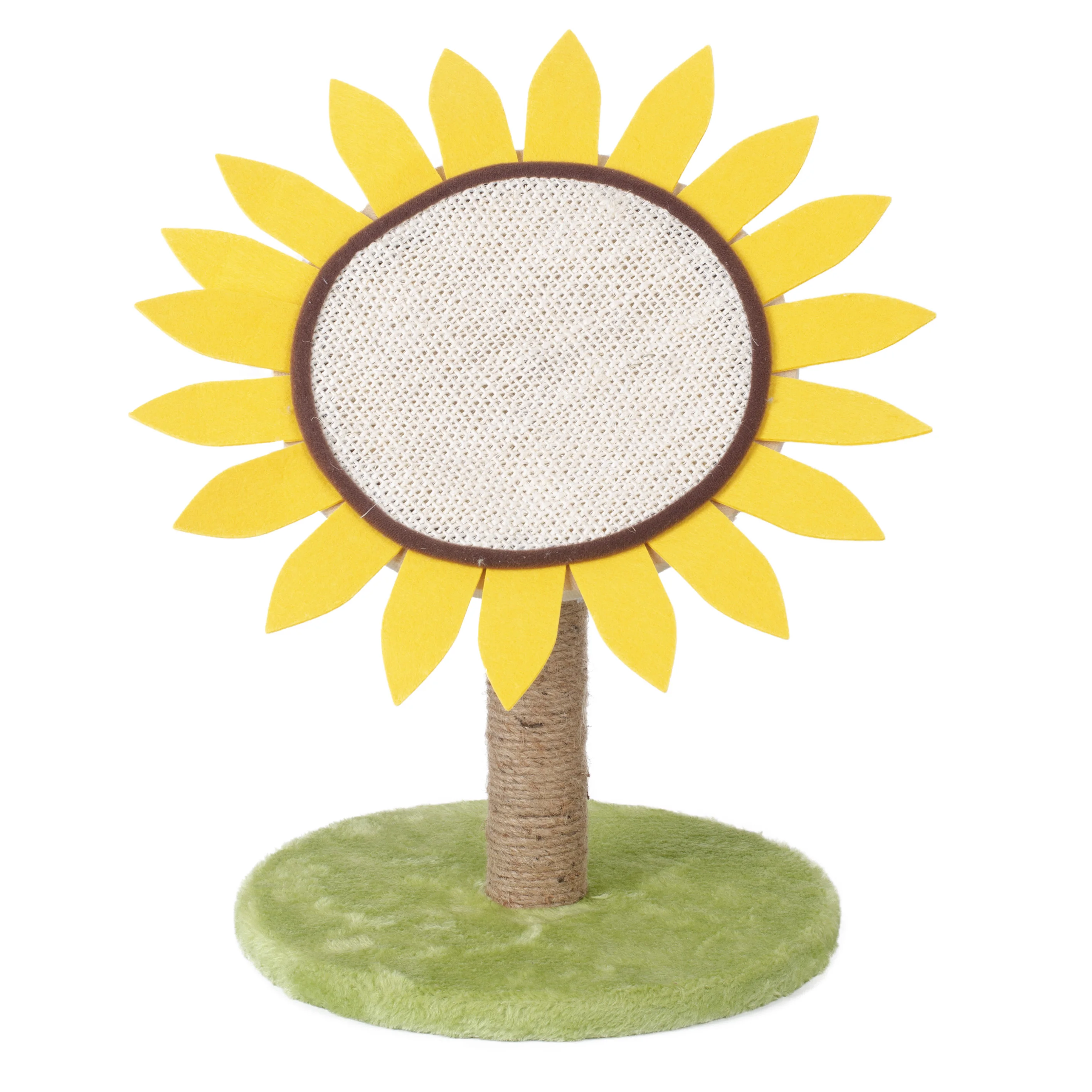 Special New Design Sunflower Cat Tree Tower Cute Cat Scratching Toy Tree Cat Scratch Post with Natural Sisal Rope