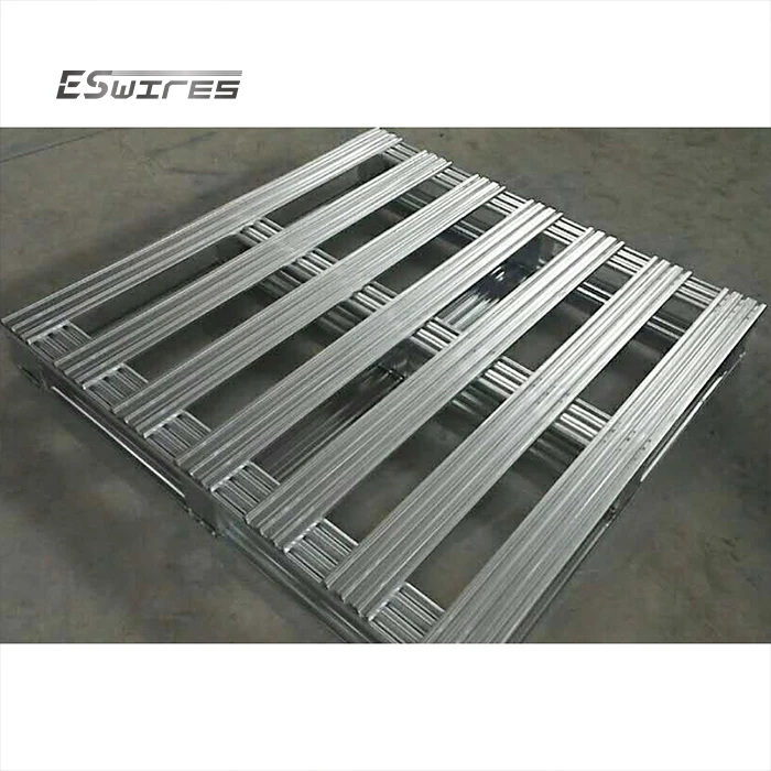 Customized warehouse logistic heavy duty portable metal galvanized steel pallet
