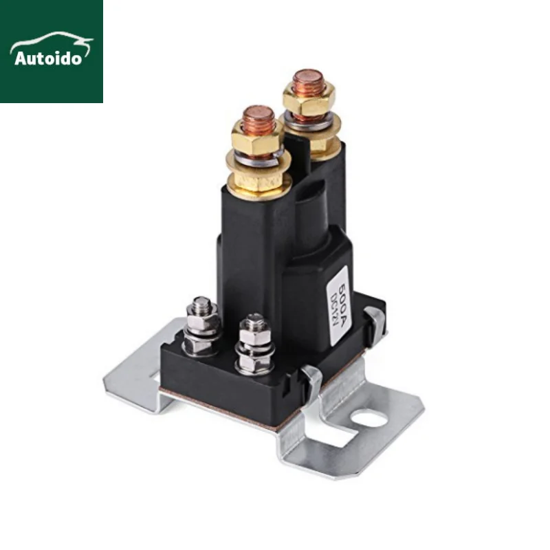 High Current Auto Car Starter Relay 500A DC 12V 4 Pin SPST Start Contactor Double Batteries Isolator Control On Off Switch