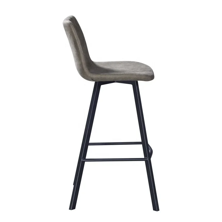 Modern Luxury Metal Nordic Kitchen High Bar Chairs Contoured Back Bar Stool For Bar Table Home Furniture