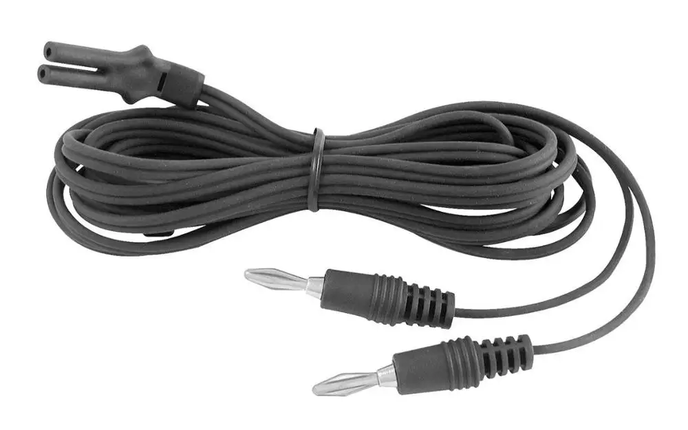 Ophthalmic Bipolar Cable For Bipolar Forceps Valley Lab EMC 2 Pin Plug 10  Length CE Approved