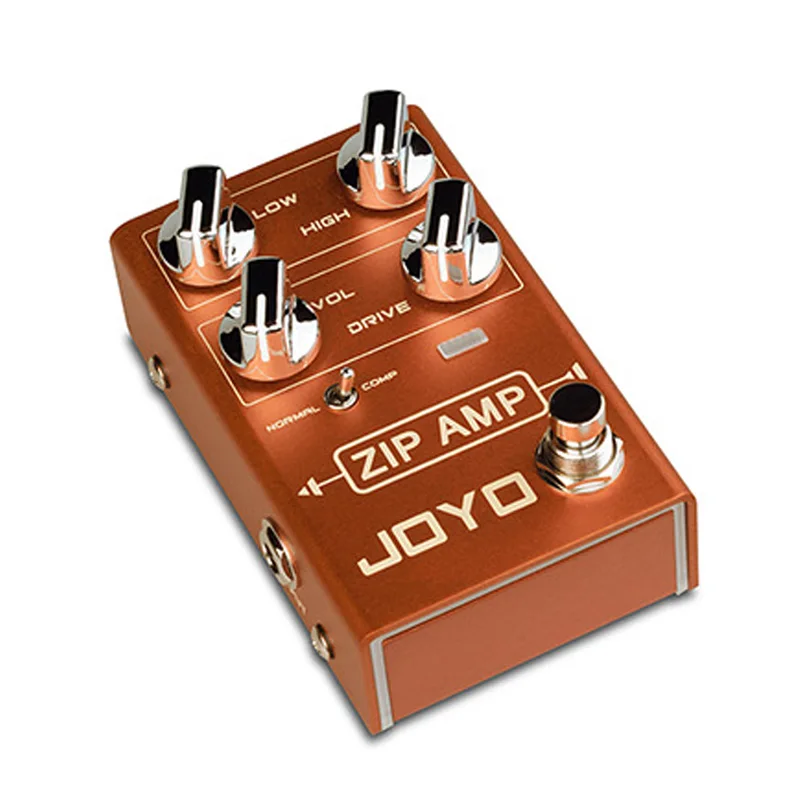 Zip Amp эффекты для гитары сжатый Overdrive звуковые электрической регулируемый уровень сжатия Joyo R04