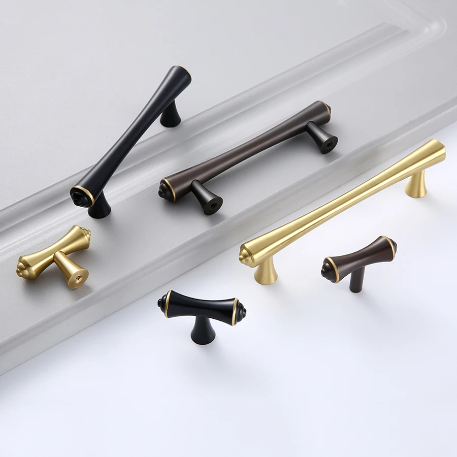 Good Quality Drawer Flush Pull Fittings Handle Brass Kitchen Pull Furniture Cabinet Handles