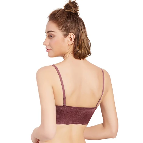 Women removable pad solid sleep one-piece bra wirefree bralette woman Yoga Sleep bra Backless Wirefree bra