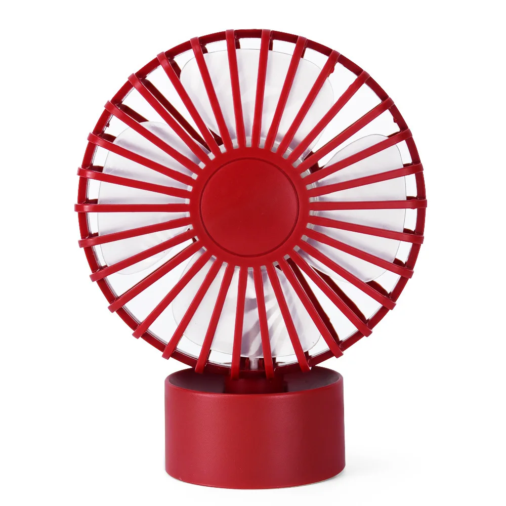 China Summer USB Mini Fan Air Cooling Table Student Dormitory Plastic Blade Charging Desktop Small Fan