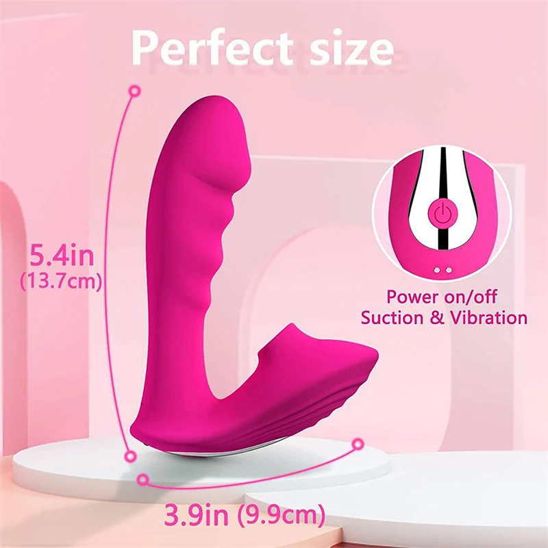 Silicone Adult Toy 2 In 1 G Spot Masseur Clitoris Sucker Vibrator Wearable Stimulator Dildo Sucking Vibrator For Women