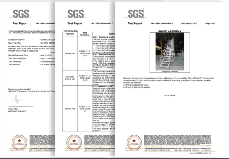 Industrial-Style Aluminium Alloy Work Platform Elevator with Lifting Wheels for Warehouses and Workshops