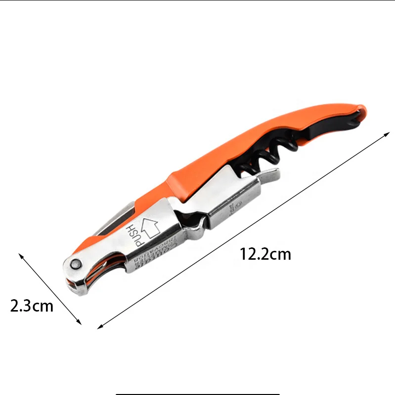 Wholesale Stainless Steel Manual Double Lever Waiters Friend Corkscrew Wine Bottle Opener